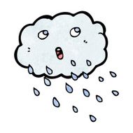 cartoon raining cloud N3