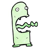 cartoon spooky ghost N152