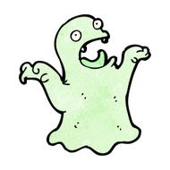 cartoon spooky ghost N153