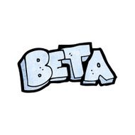 cartoon beta word symbol N2