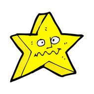 cartoon star with funny face N2