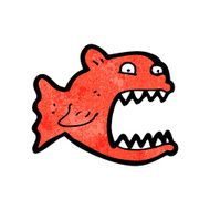 Cartoon Piranha N33