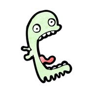 cartoon spooky ghost N155