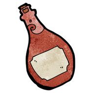 cartoon pirate rum bottle N2