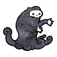 cartoon spooky halloween ghoul N4