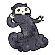 cartoon spooky halloween ghoul N6