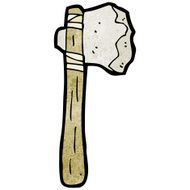 cartoon stone axe N4