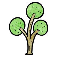 Cartoon Tree N253