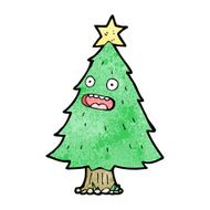 Cartoon Christmas Tree N72