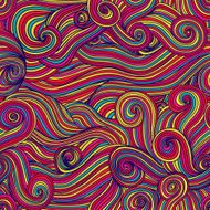 Seamless abstract hand-drawn waves N2