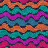 Seamless abstract hand-drawn waves N9