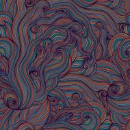 Seamless hand-drawn waves texture N6