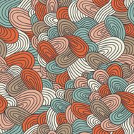 Seamless wave hand-drawn pattern N53