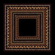 Frame with ethnic handmade ornament for your design N3