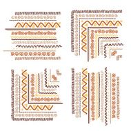 Design elements with ethnic handmade ornament N2