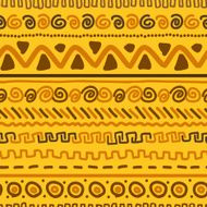 Handmade pattern with ethnic geometric ornament for your design