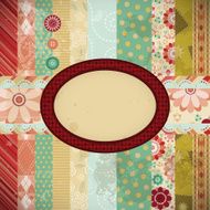 Scrap background made in the classic patchwork technique N2