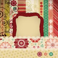 Scrap background made in the classic patchwork