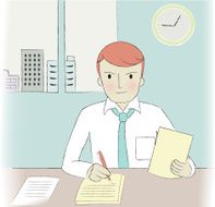Kawaii Professions Businessman