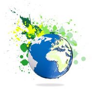 hand drawn the earth