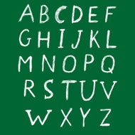 Hand drawn alphabet design N2