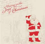 Christmas Card with Vintage Santa N2