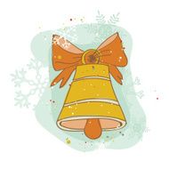 Vintage Christmas Bell Card