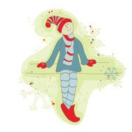 Retro Christmas Elf Card