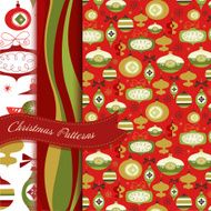 Retro Christmas ornament patterns