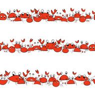 Funny crabs seamless pattern for your design