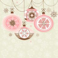 Retro Christmas Ornaments N3