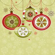 Retro Christmas Ornaments N7