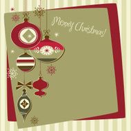 Retro Christmas Ornaments N8