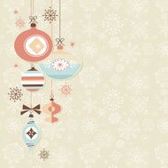 Retro Christmas Ornaments N9