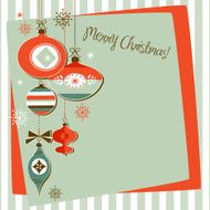 Retro Christmas Ornaments N10