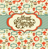 Retro Christmas Ornaments N11