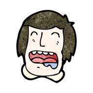 cartoon drooling man N3