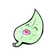 cartoon leaf with face N17