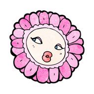 flower cartoon character N36