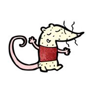 cartoon white lab rat N9