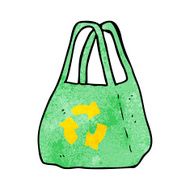 cartoon recycling bag