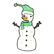 Cartoon Snowman N113