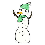 Cartoon Snowman N114