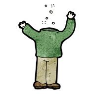 cartoon headless man N12
