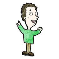 cartoon excited man N159