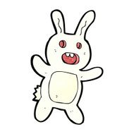 cartoon spooky rabbit N13