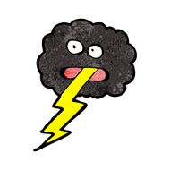 cartoon storm cloud N17