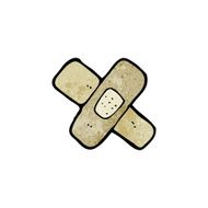 cartoon sticking plaster N12