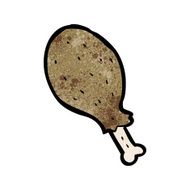 Cartoon Chicken Leg N39