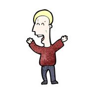cartoon shouting blond man N2